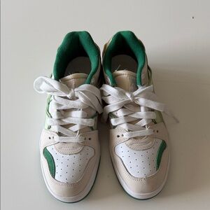 Puma X Slipstream June Ambrose White Beige & Green Low-Top Sneakers